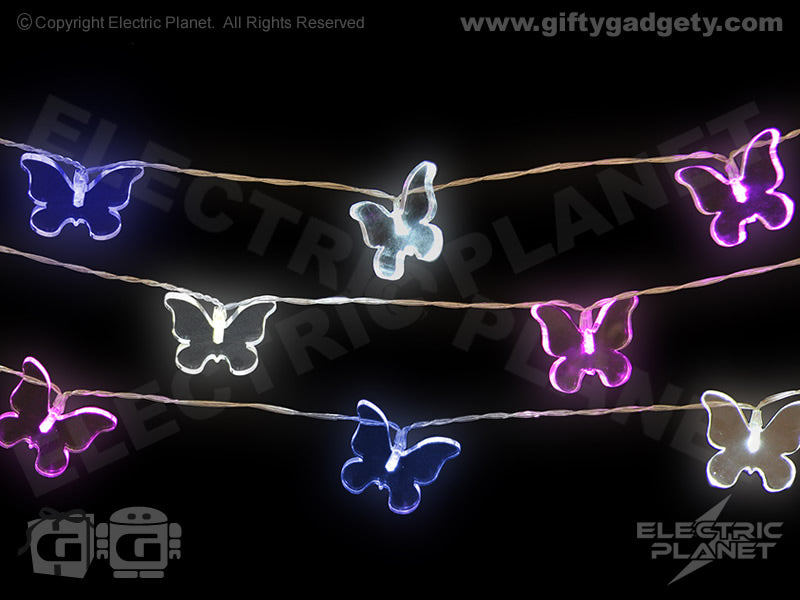 Butterfly 12 LED Light Chain with Transformer