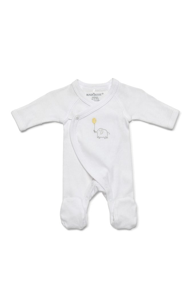 MARQUISE PREMMIE UNISEX WRAP FOOTED GROW SUIT