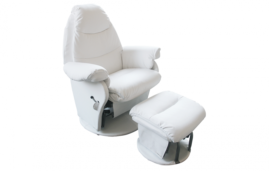 Vogue Feeding Glider Chair Milk White or Ice Grey